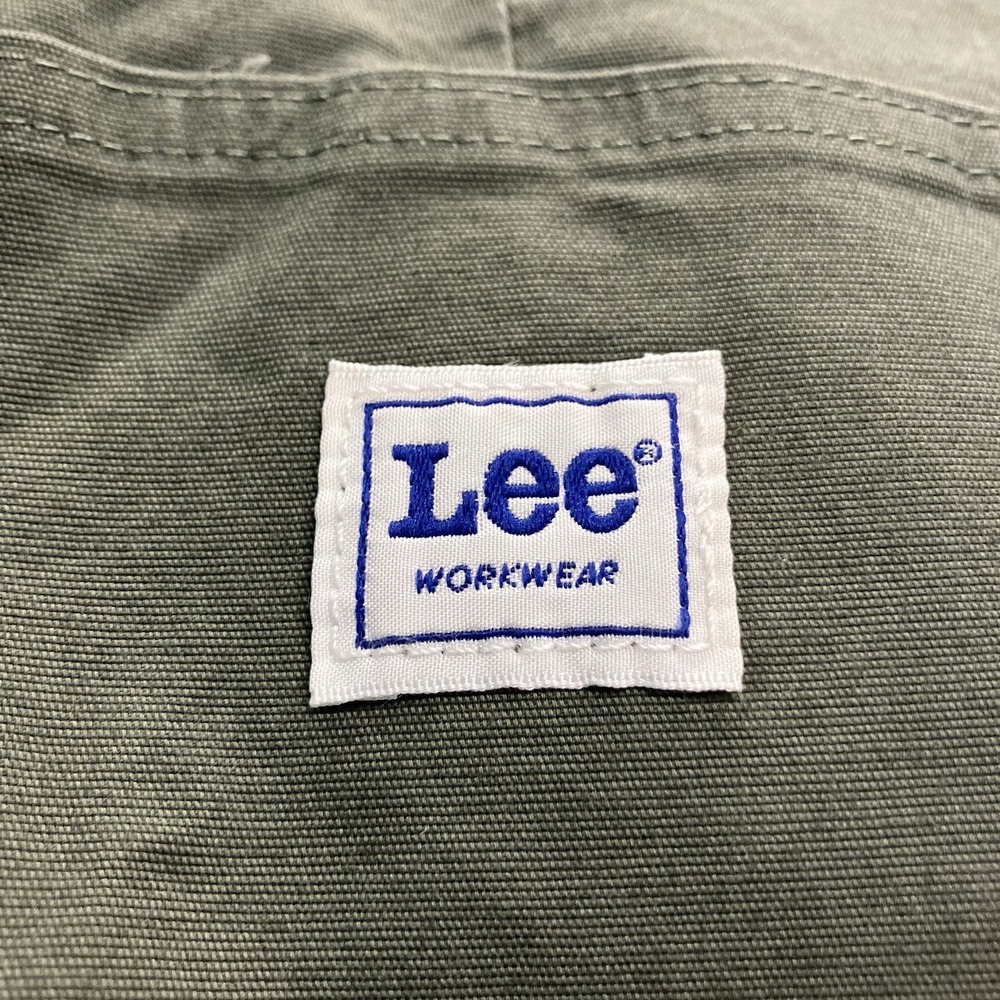 VTG Lee Womens Straight Leg Workwear Cargo Pants Army Green Carpenter Size 6 Y2K - Picture 10 of 11